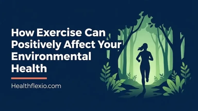 Silhouette runner on trail in nature illustrating how exercise can positively affect your environmental health