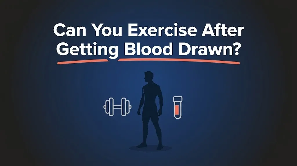 Can you exercise after getting blood drawn guide with fitness and blood draw icons